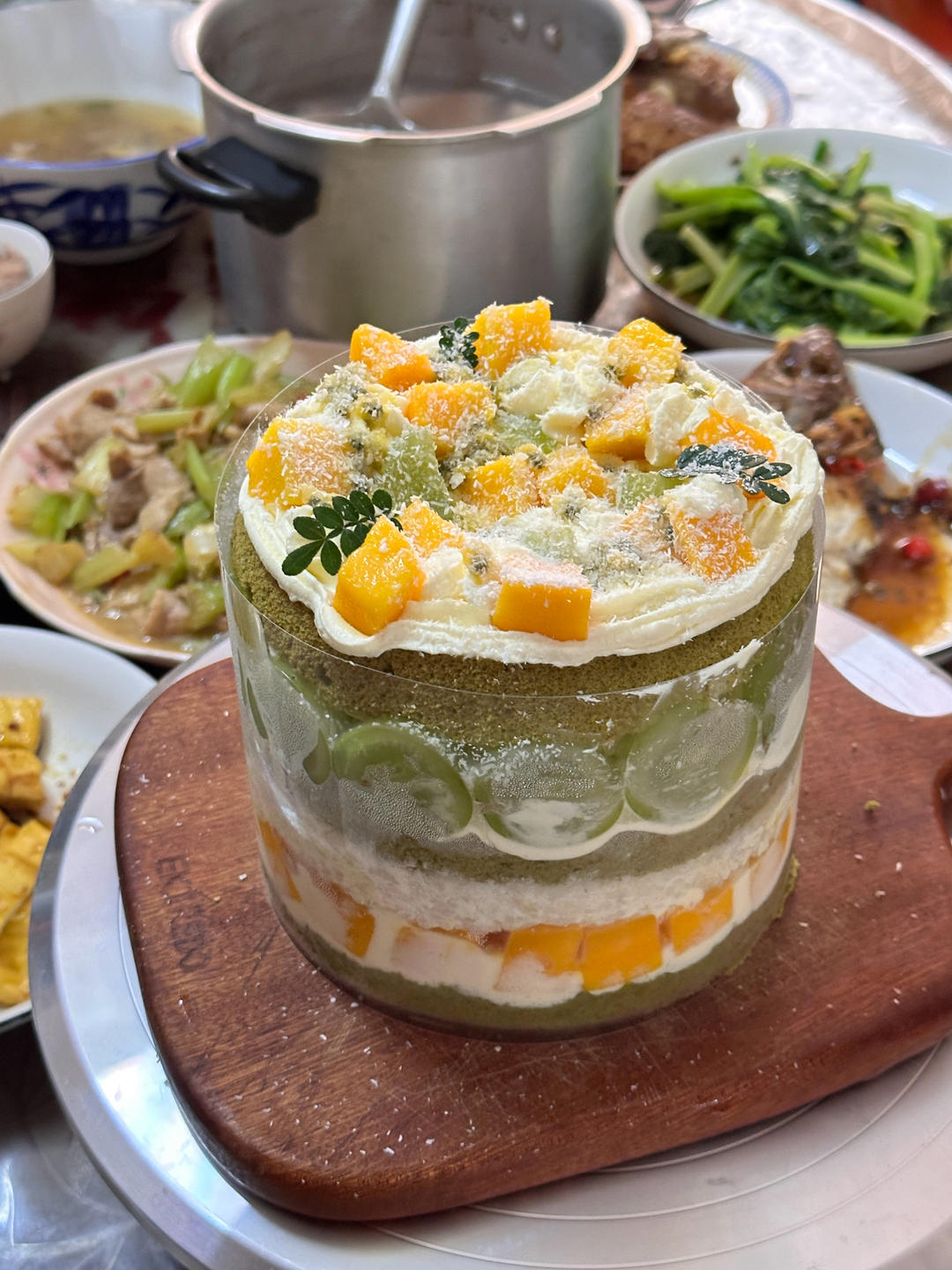 六寸斑斓戚风蛋糕胚