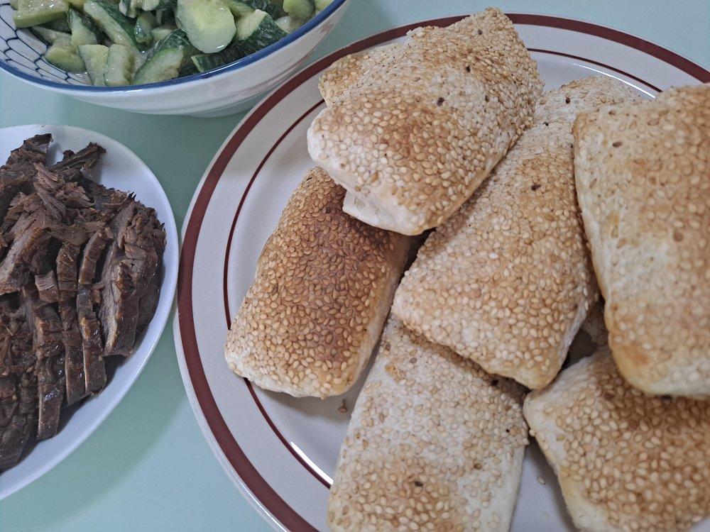 古法酥香驴肉（牛肉）火烧&肉香焖子