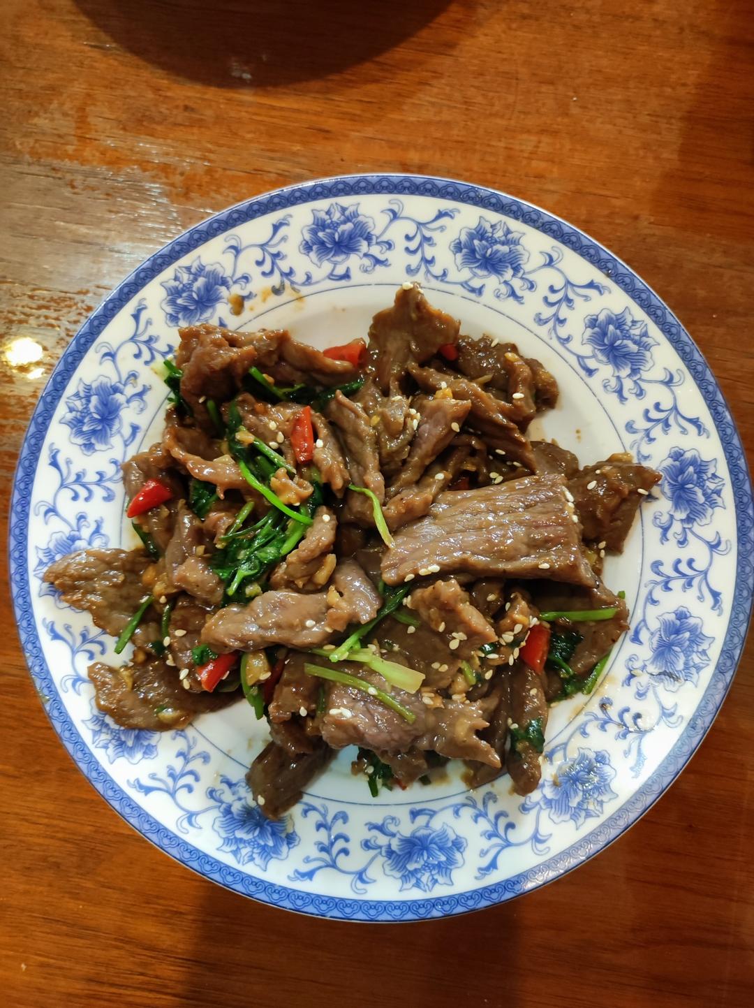 小炒黄牛肉的做法