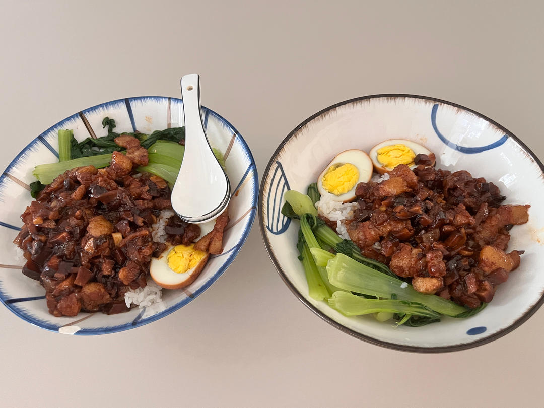洋葱酥卤肉饭