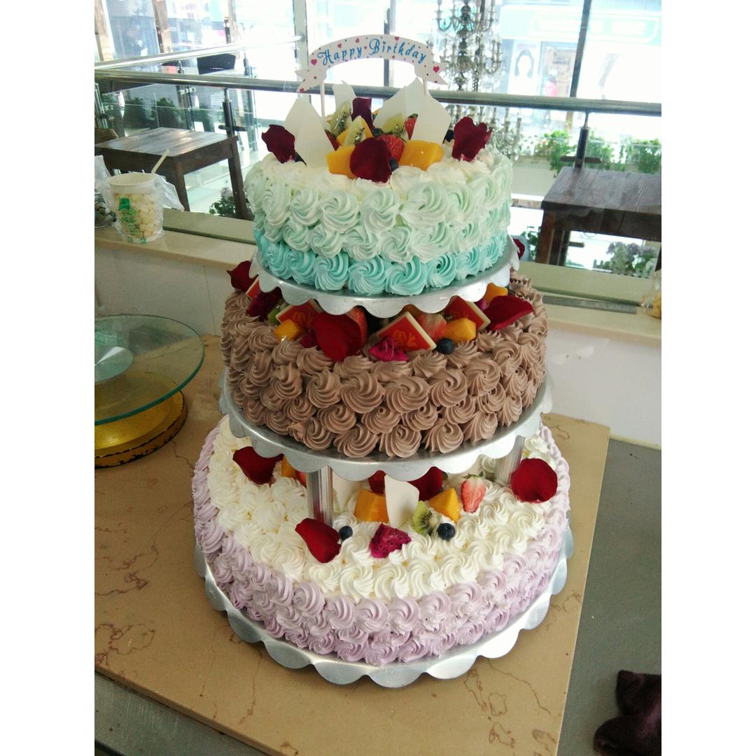 蛋糕裱花—简单花束蛋糕