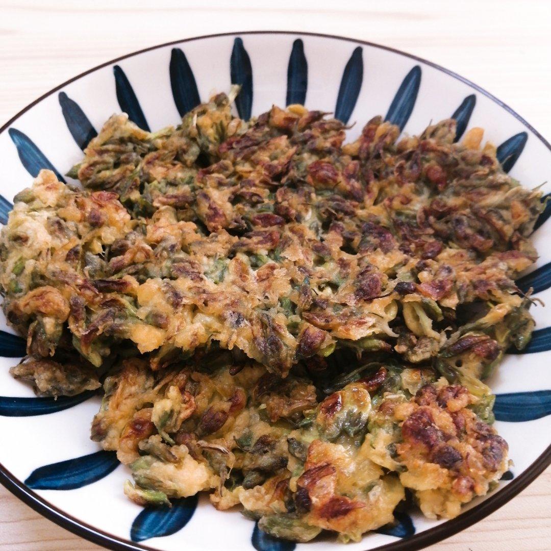 春天不能错过的槐花饼