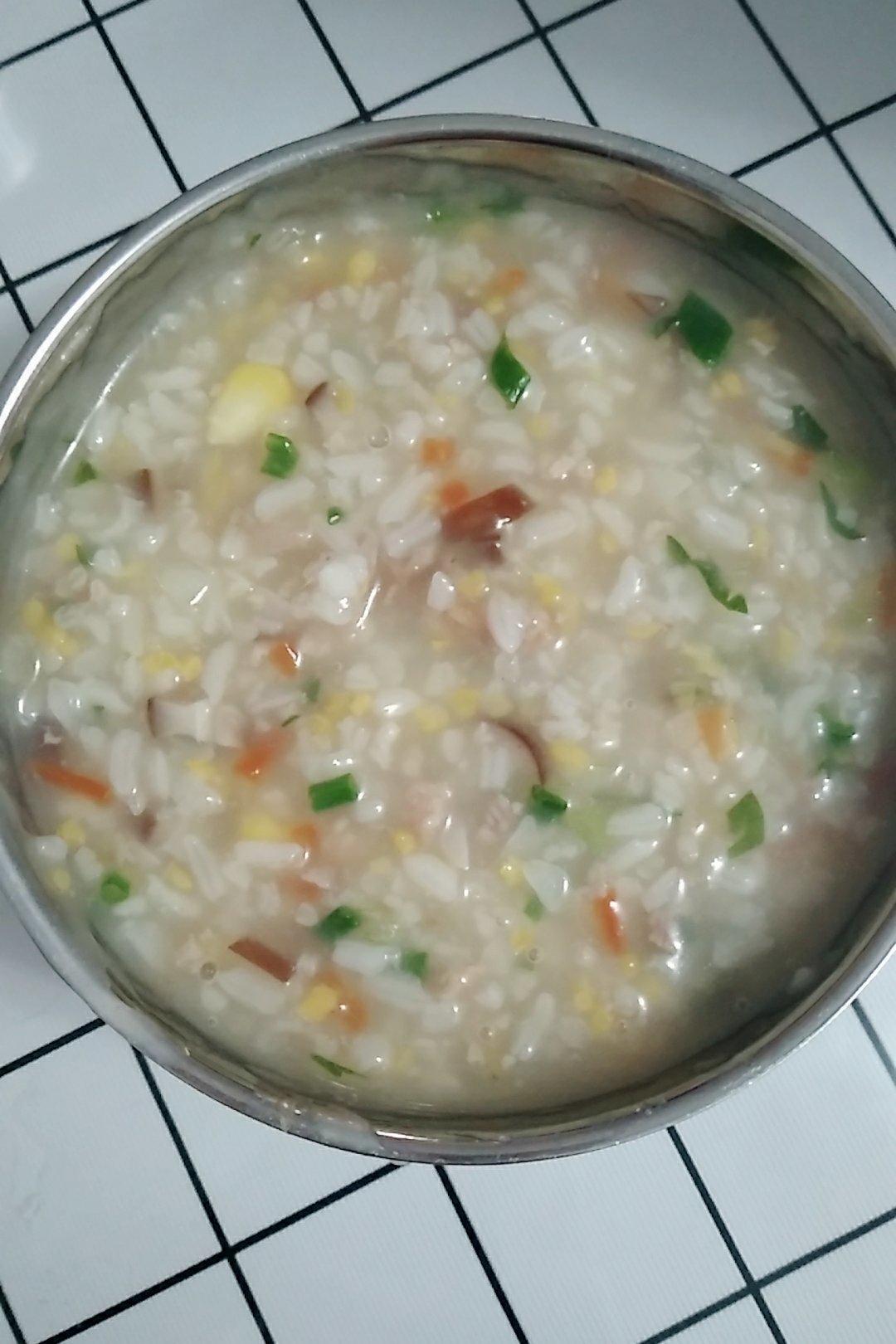 空心空回忆irj7做的蔬菜瘦肉粥