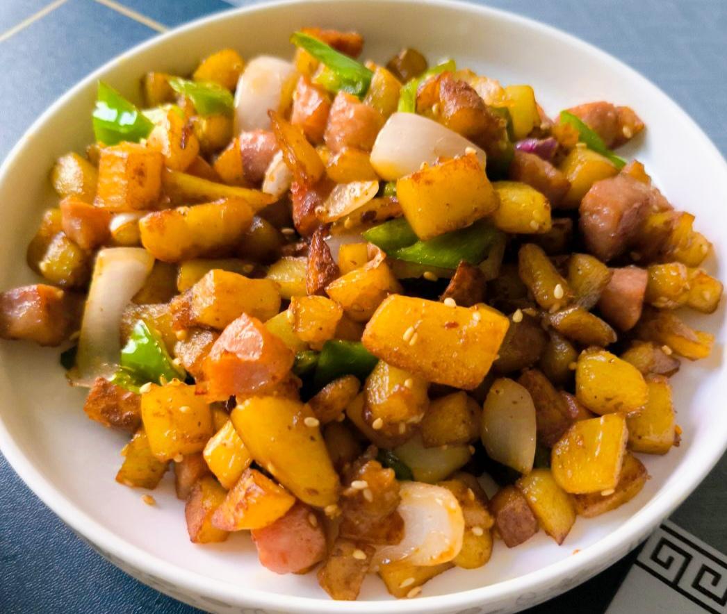 烧烤风味的土豆小香肠