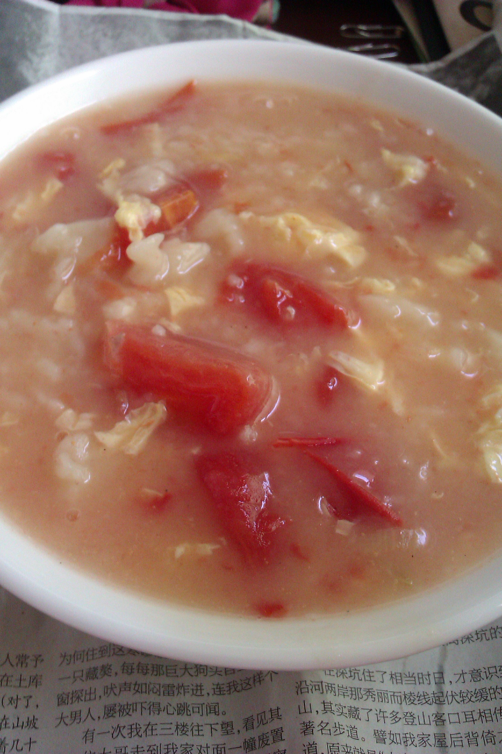 西红柿鸡蛋疙瘩汤