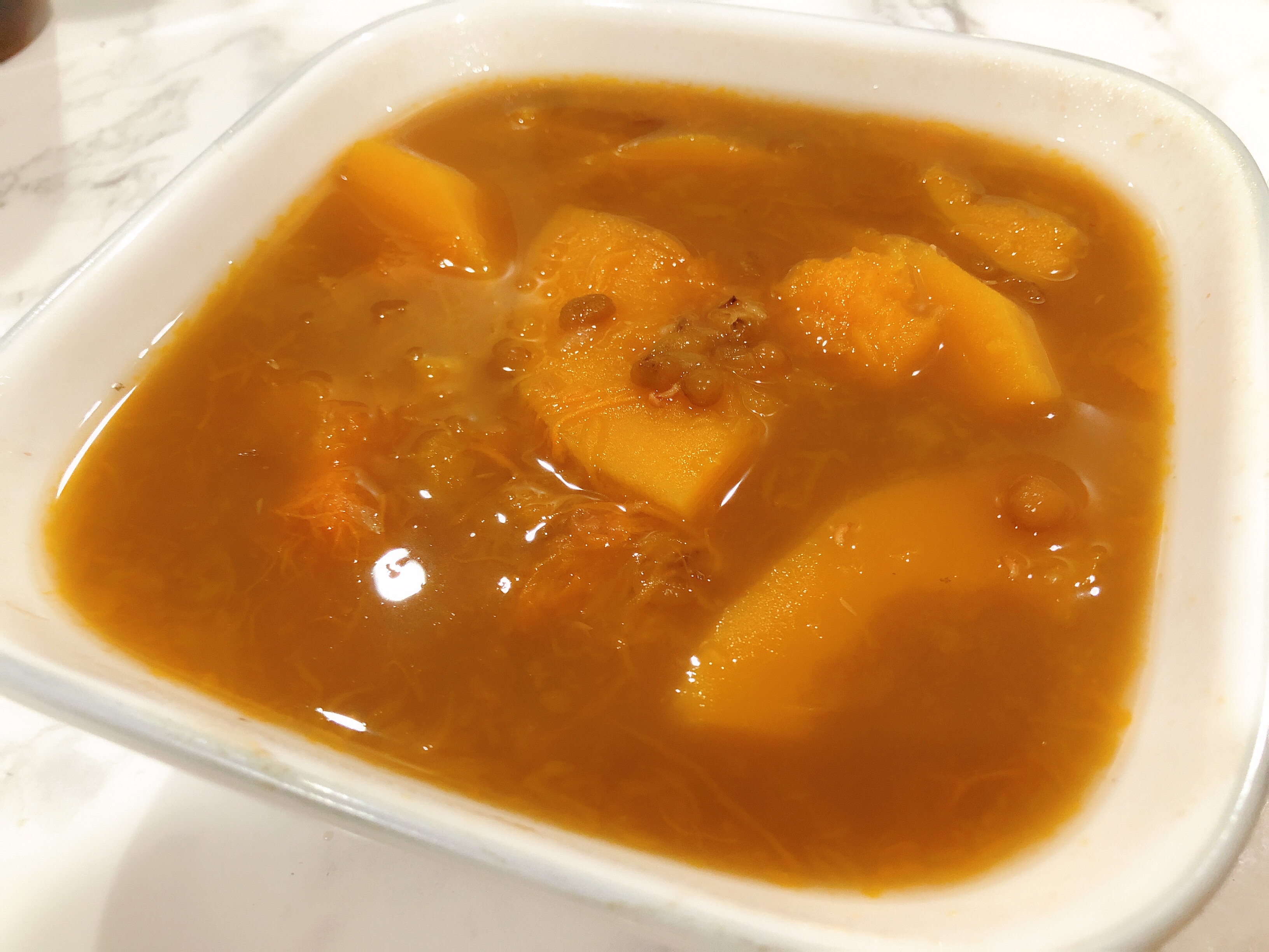 南瓜绿豆汤（省力高压锅版-instant pot）的做法