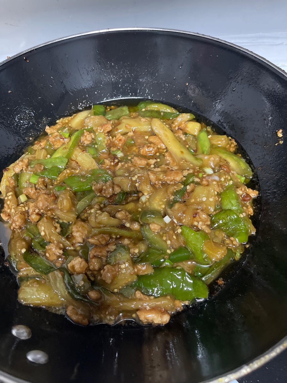 红烧肉沫茄子