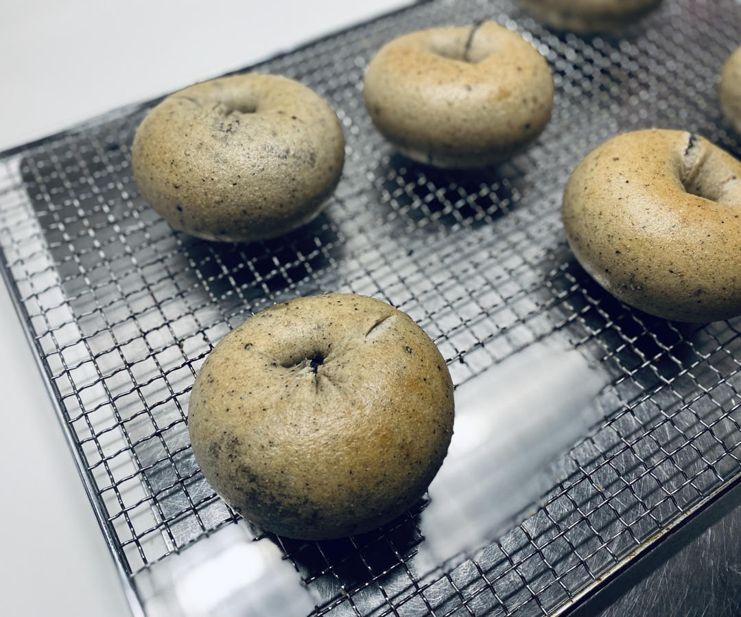 双重黑芝麻贝果🥯低油低糖巨好吃㊙️详细教程