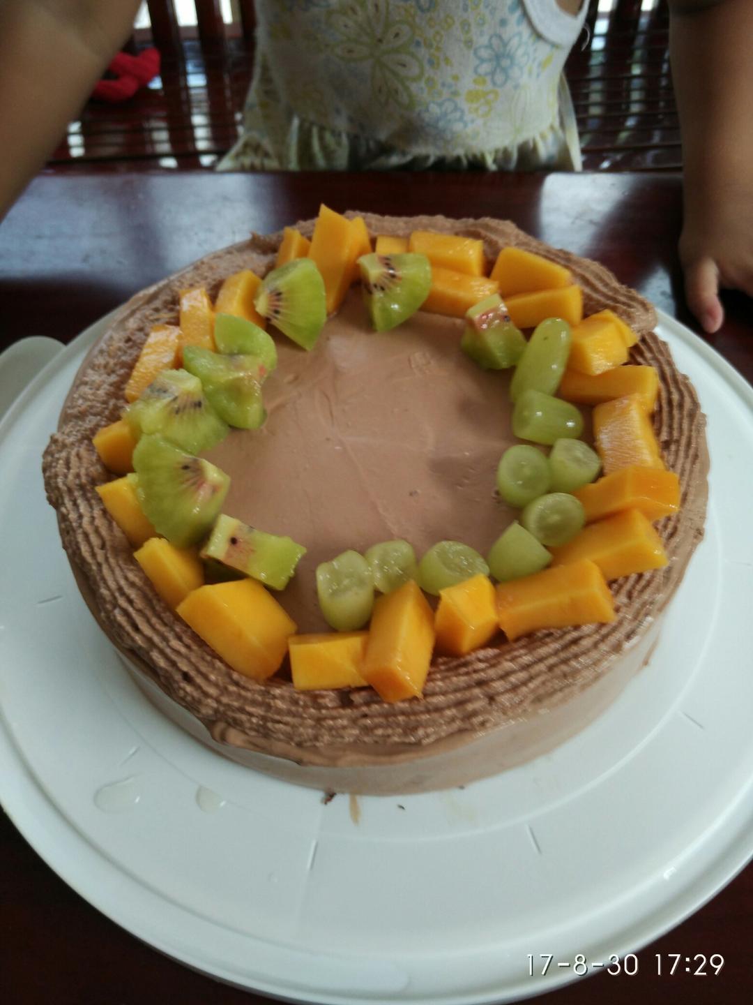 巧克力奶油蛋糕/巧克力奶油的操作手法。/「戚风及其衍生」烘焙视频蛋糕篇2
