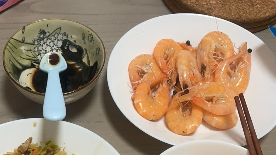 最简单的白灼虾（水煮）盐水基尾虾