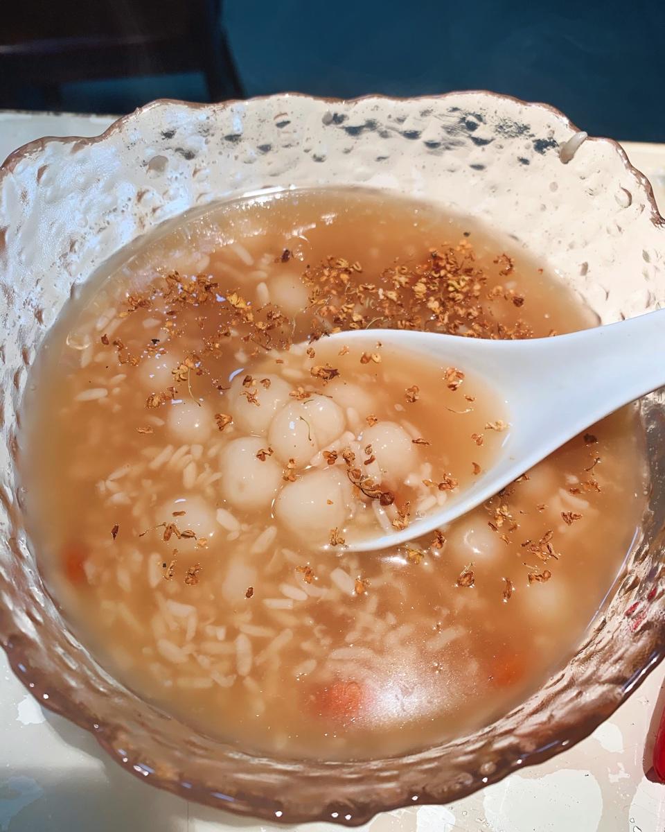 口感细腻的香甜酒酿小圆子