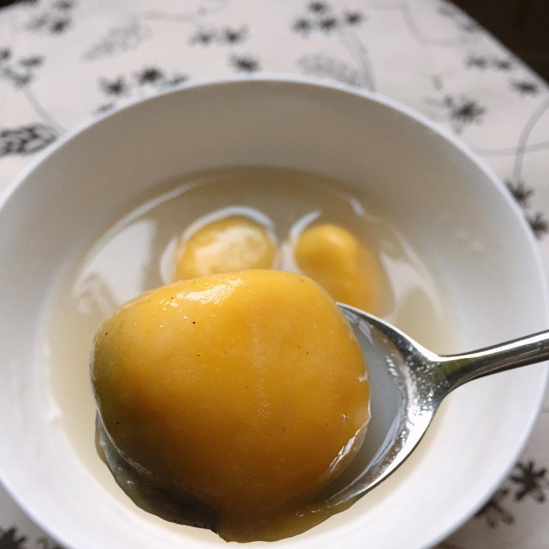 南瓜汤圆（黑芝麻馅）