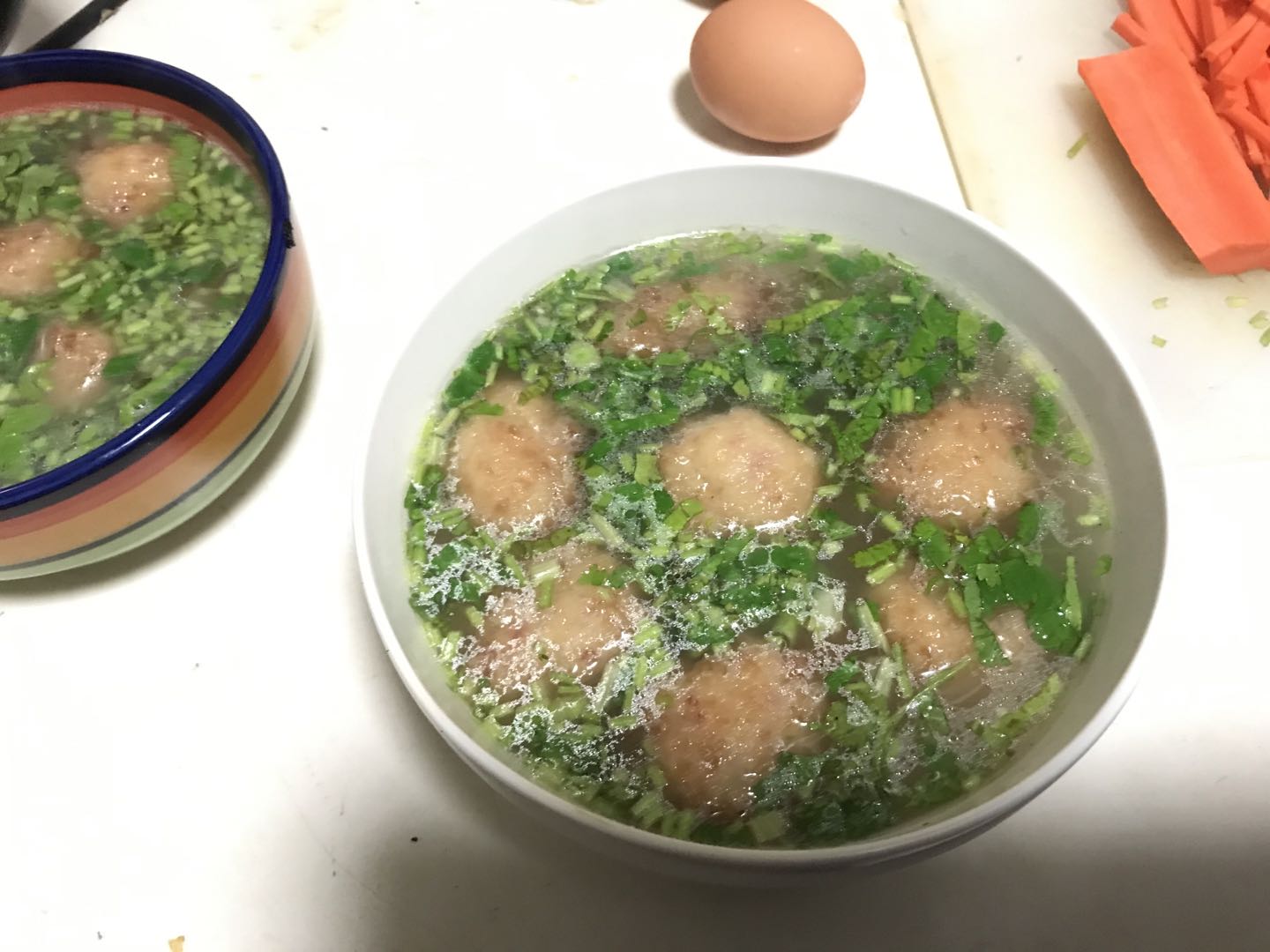 萝卜丸子汤的做法
