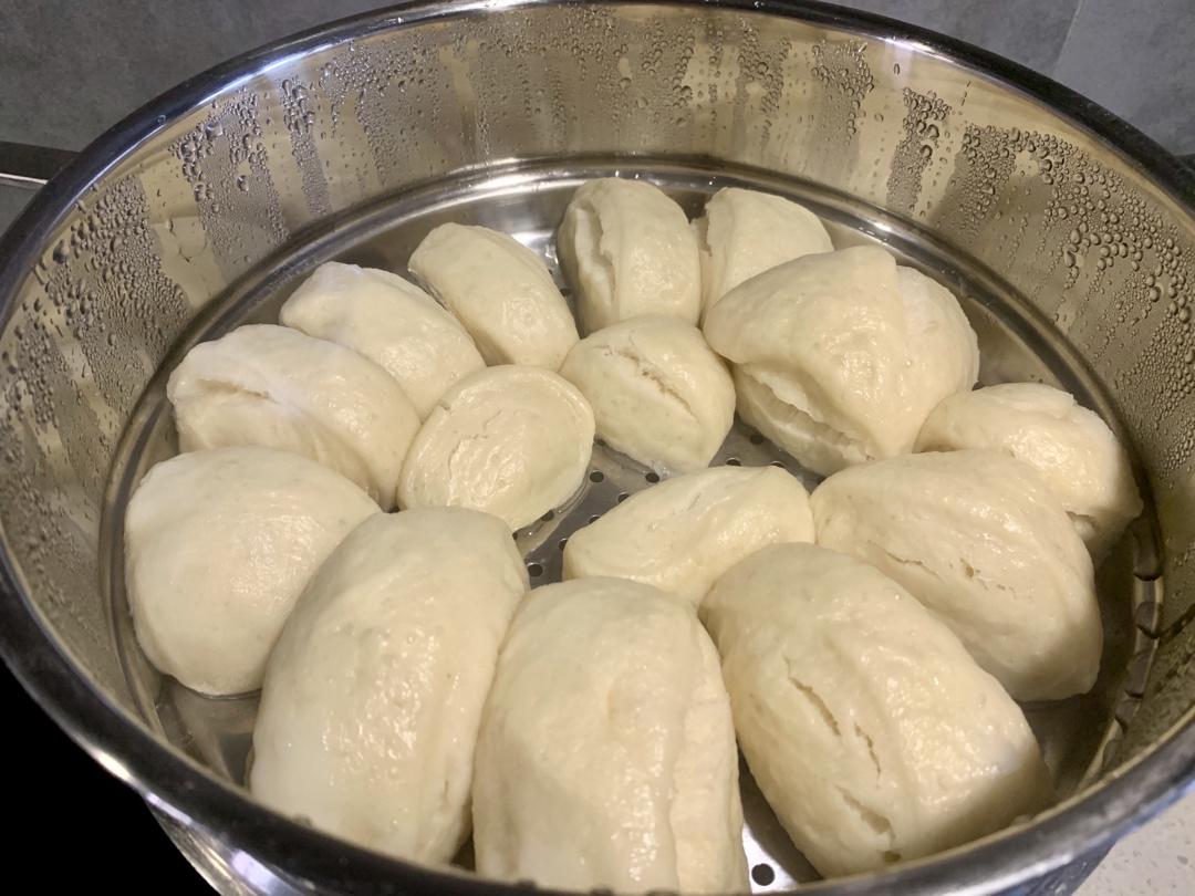 面包机发面蒸馒头