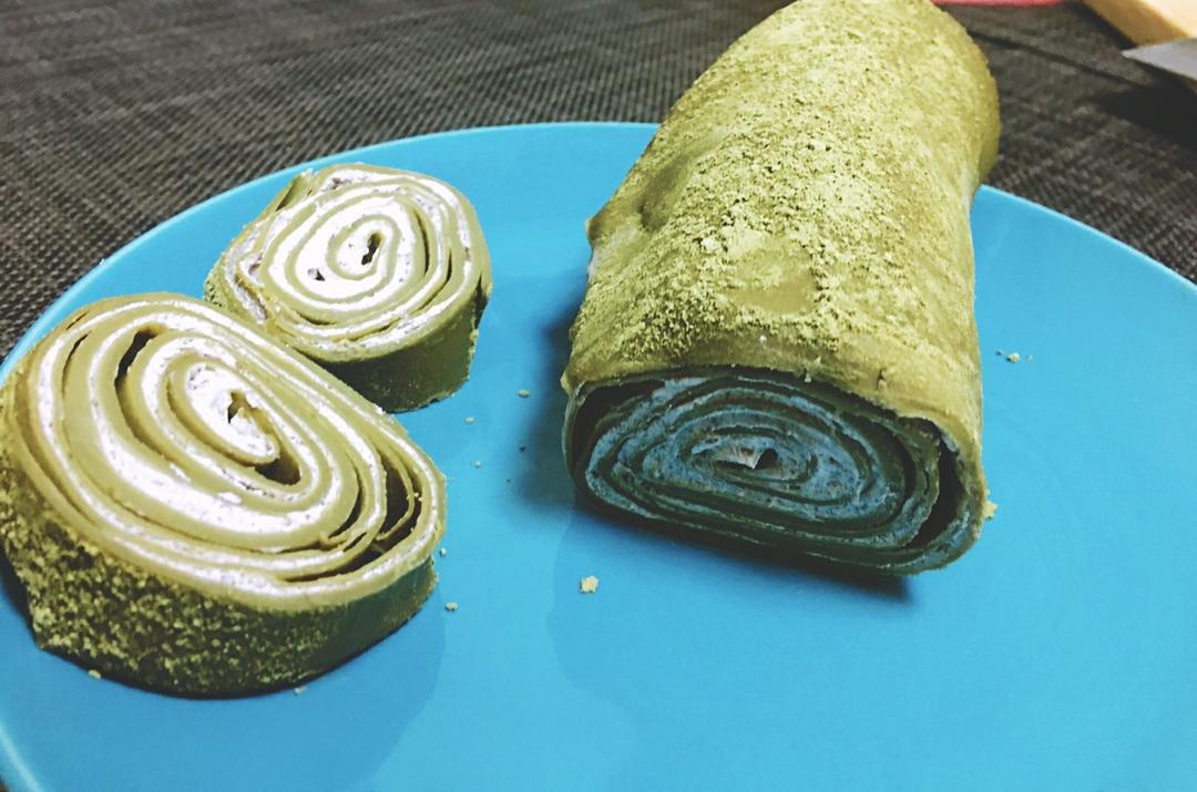 网红食谱│抹茶毛巾卷