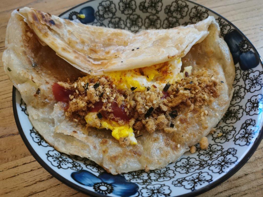 三分钟就可以做好孩子的早餐（手抓饼）