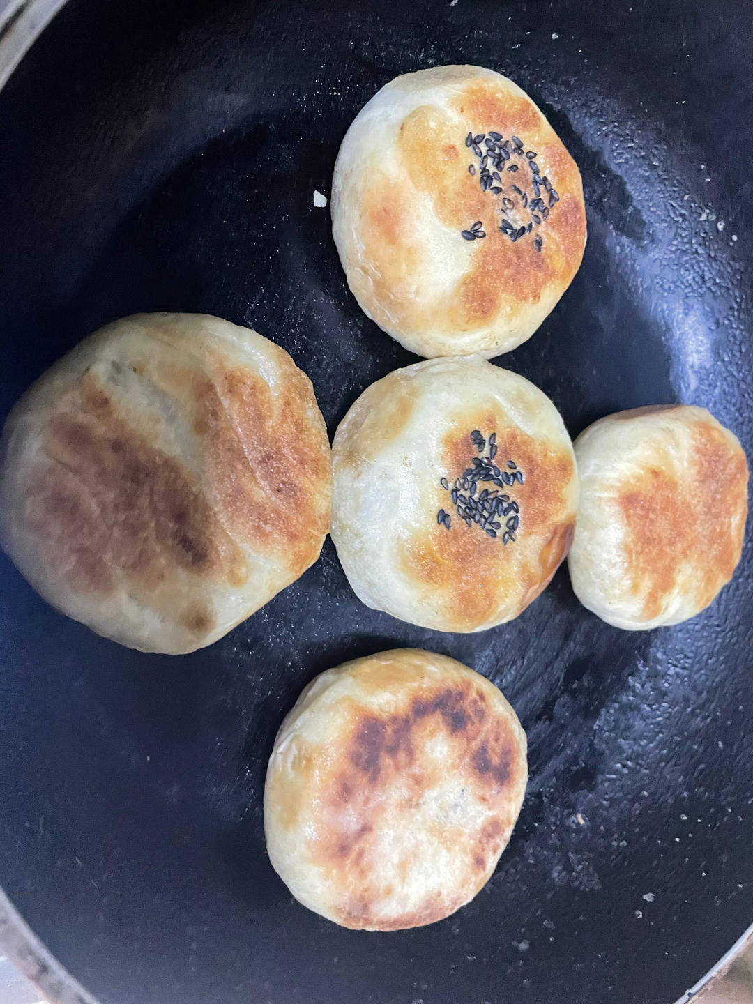 平底锅版红豆酥饼