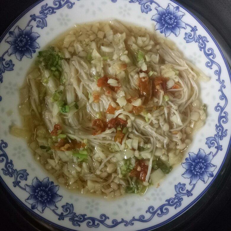 蒜蓉蒸金针菇