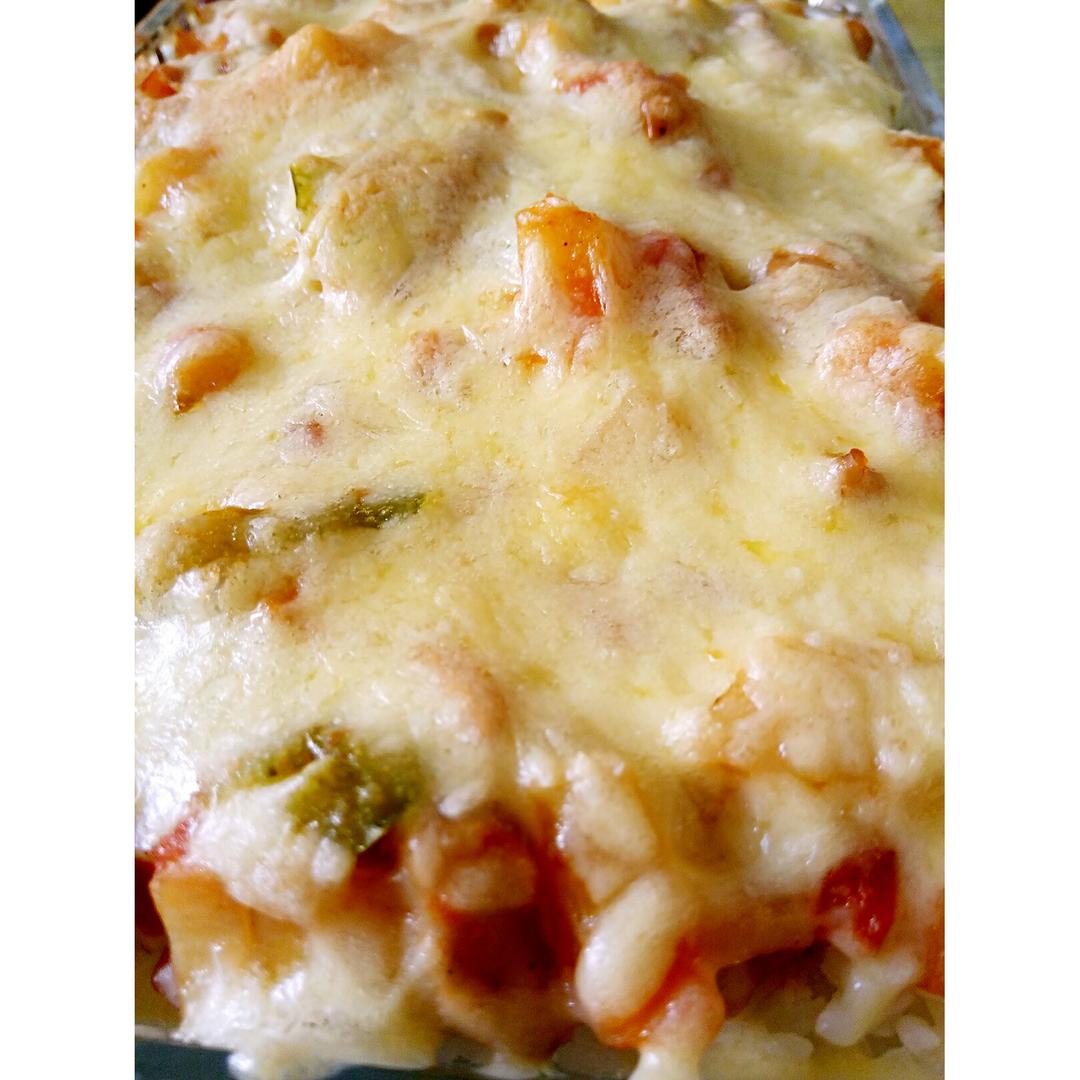 番茄鸡肉浓情焗饭【两人份】