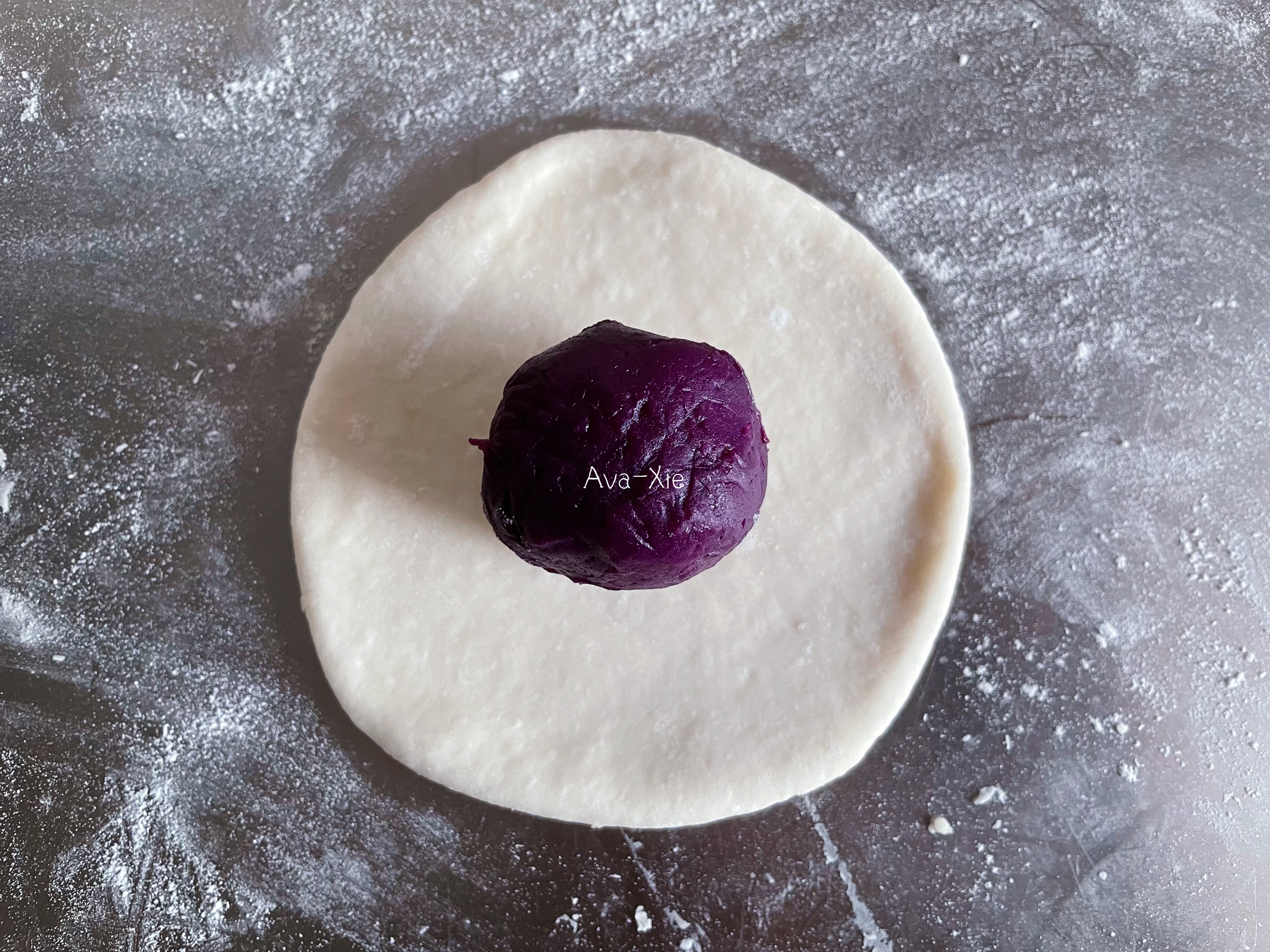 山药紫薯包子的做法 步骤10