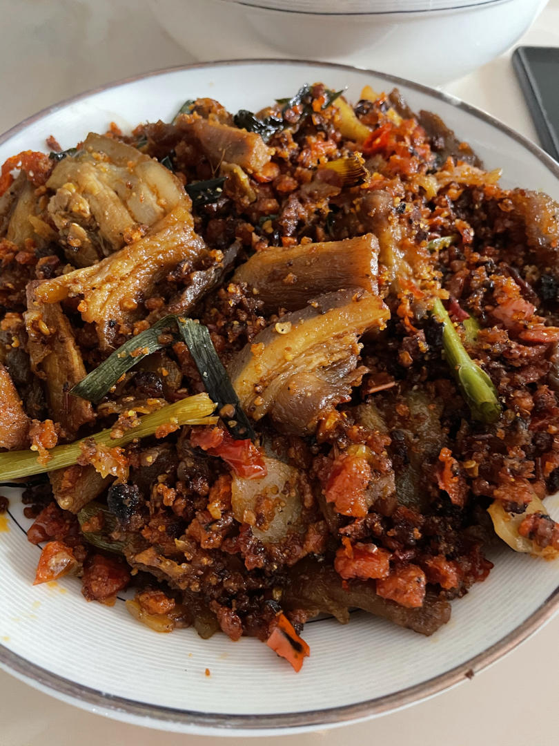 渣海椒炒腊肉