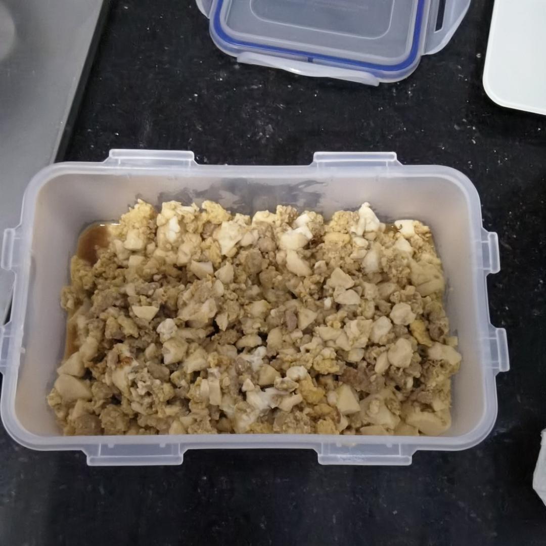炒｜肉沫抱蛋豆腐Minced Meat Stuffed Tofu with Egg