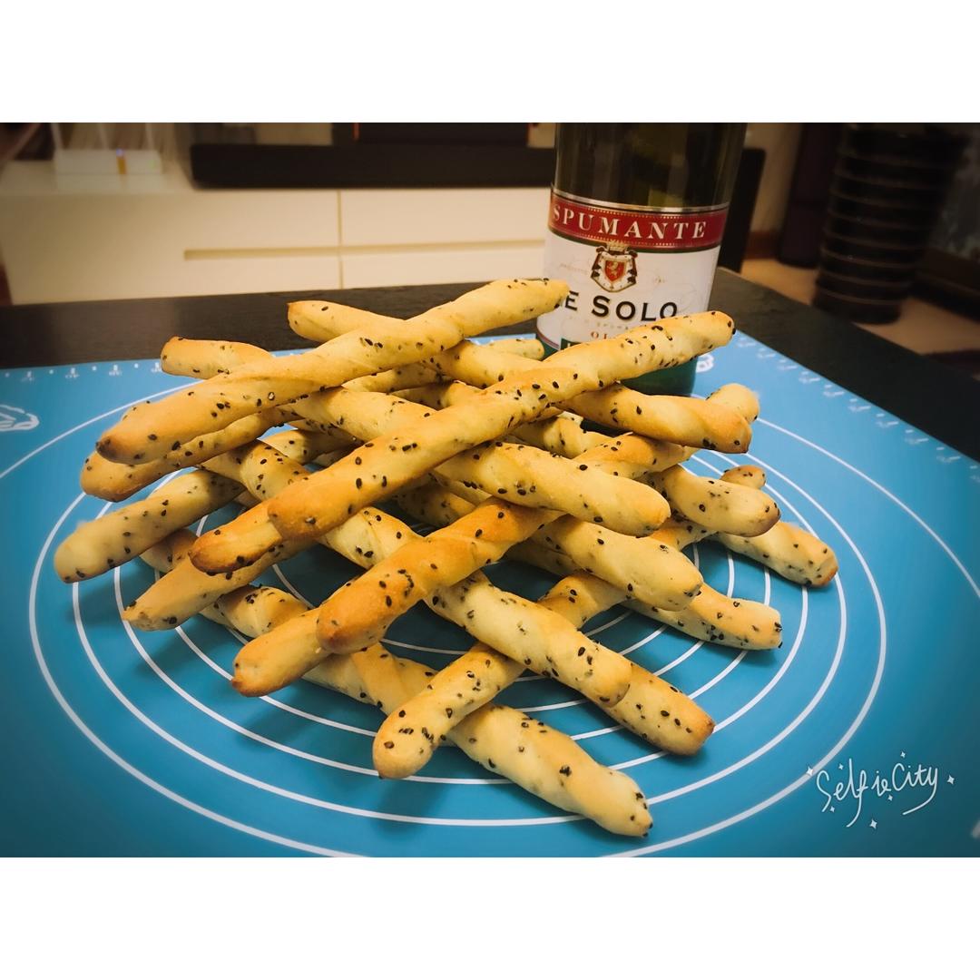 香甜芝麻面包棒~超级简单快手