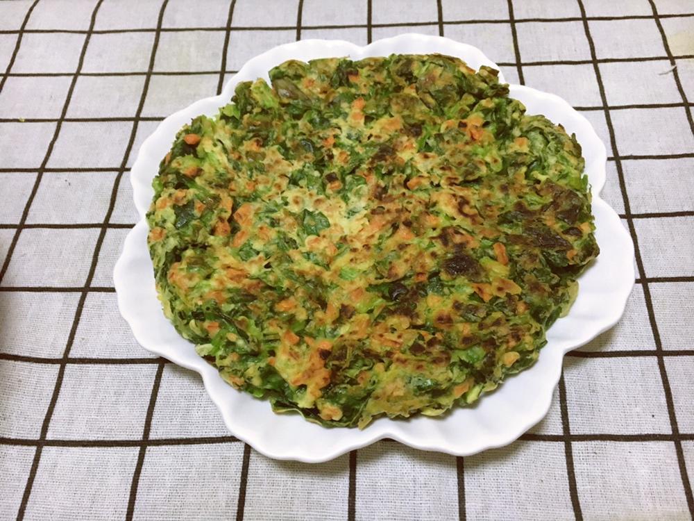 菠菜胡萝卜蛋饼