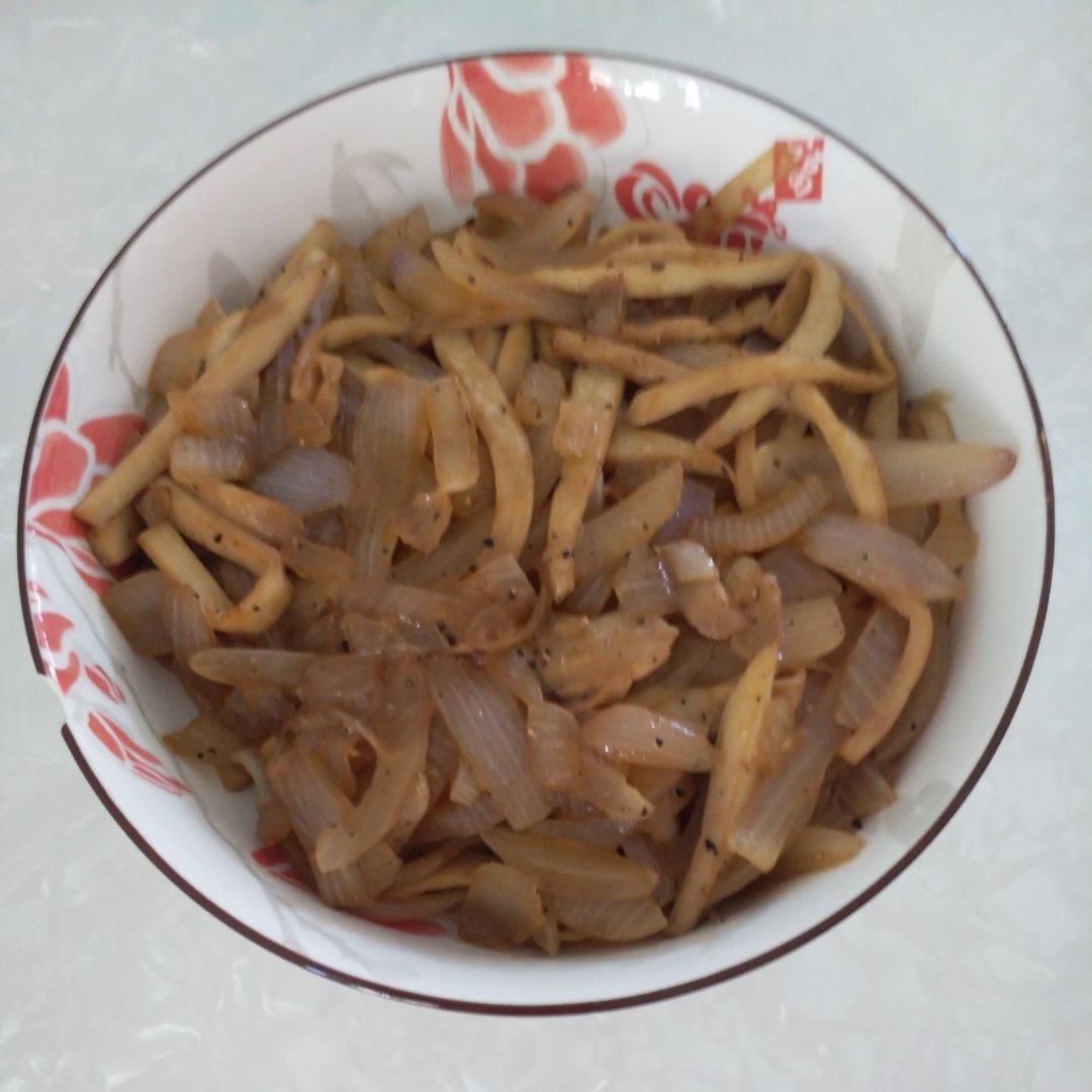 洋葱遇到杏鲍菇