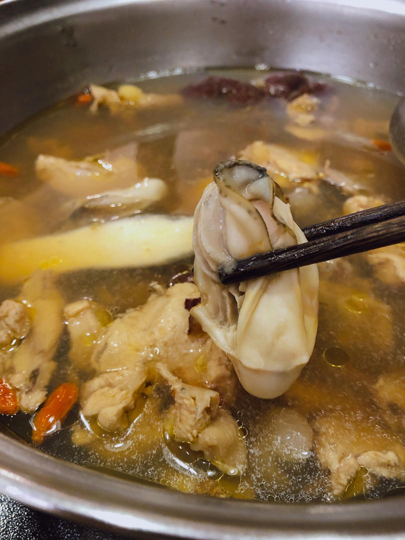 生蚝煲鸡，男人的加油站