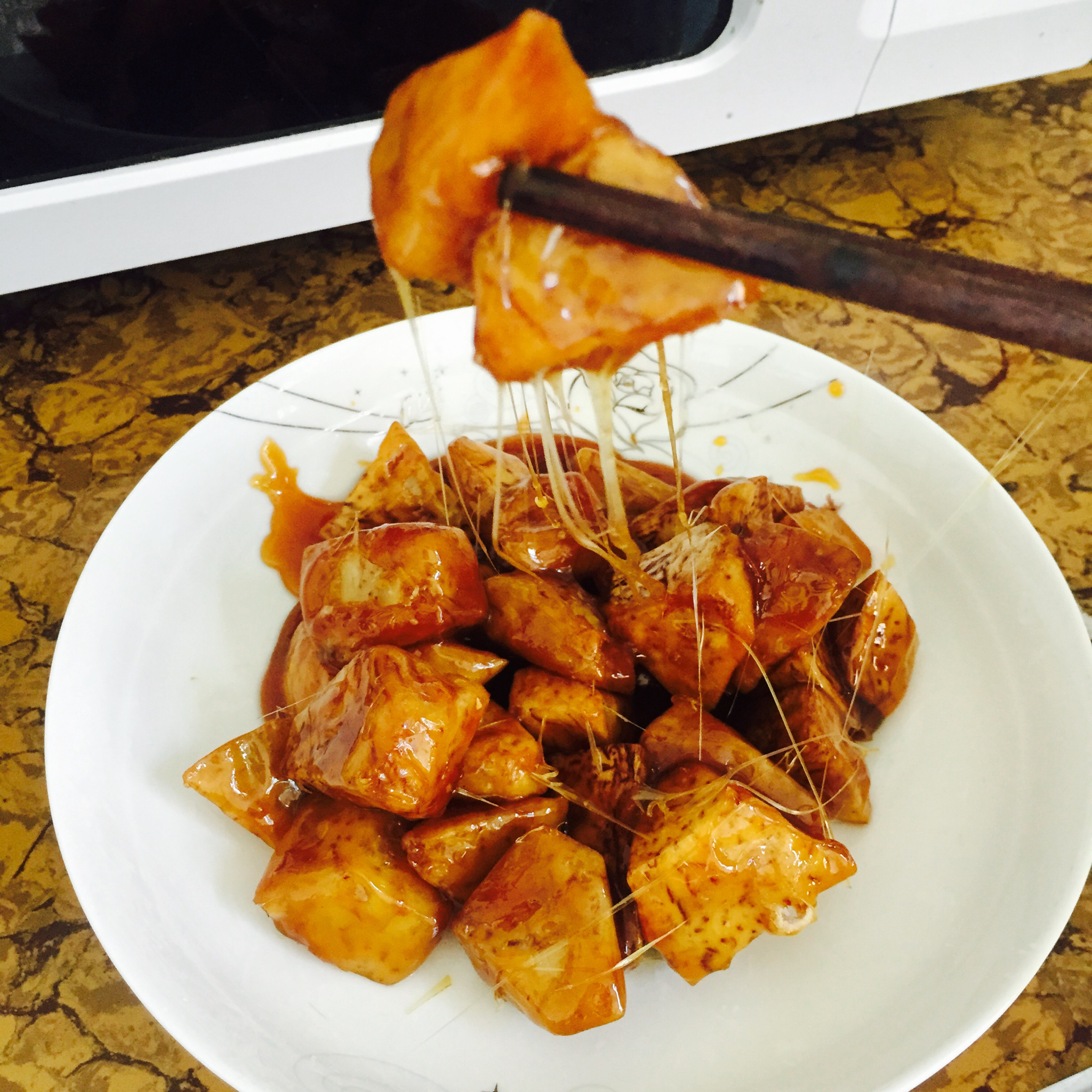 问心有愧1做的拔丝芋头