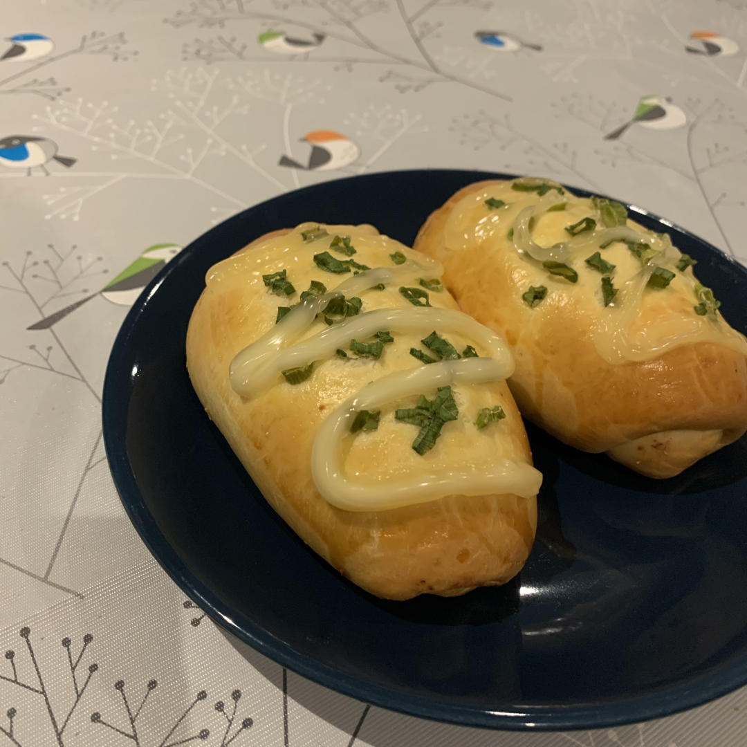 香葱火腿肉松面包