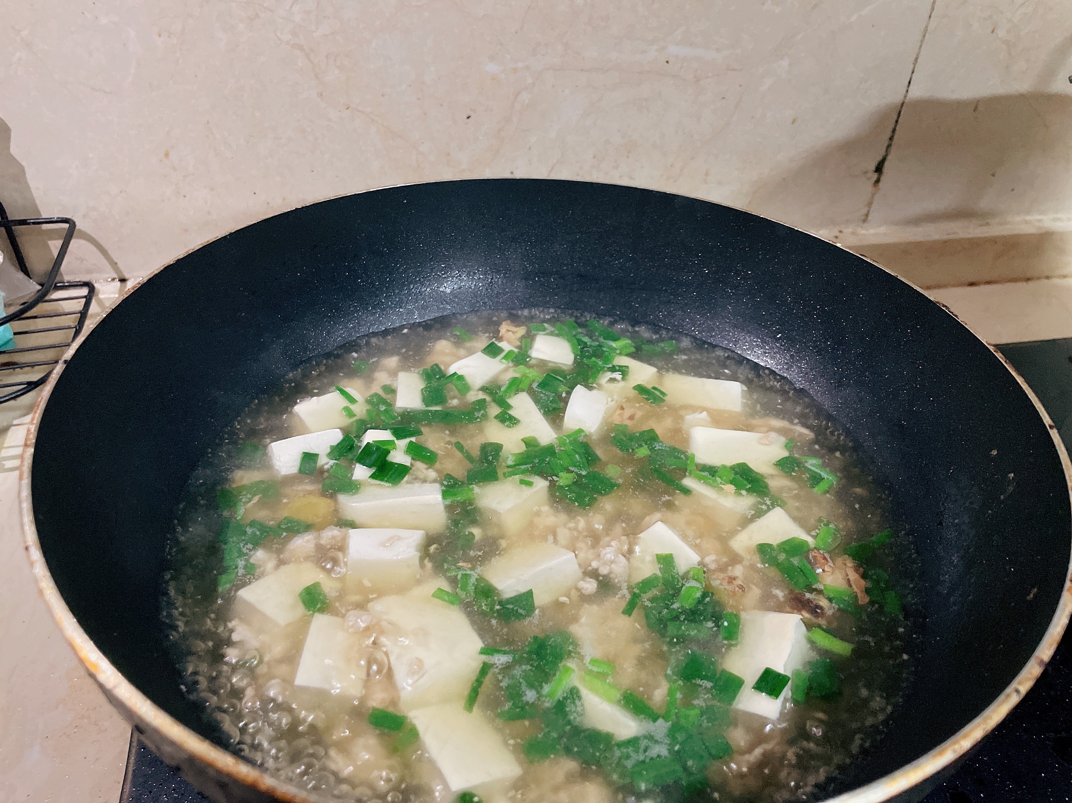 肉末豆腐汤的做法