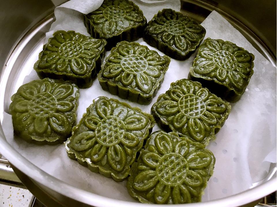 极简低粉版艾草青饼