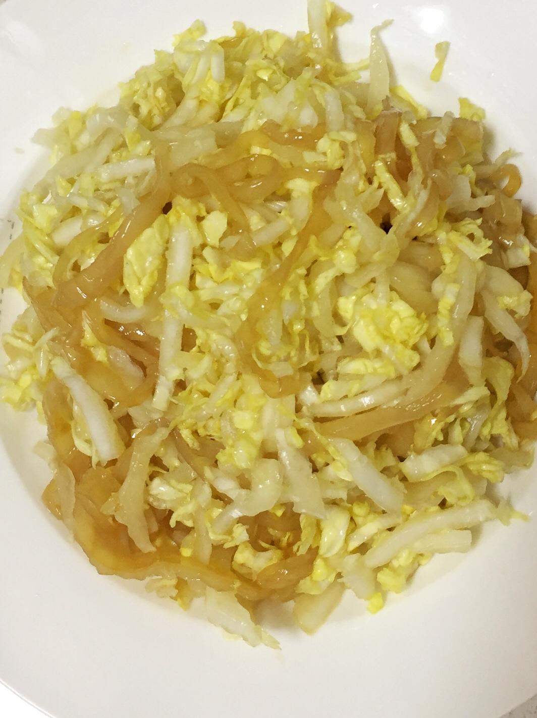 白菜拌蜇皮
