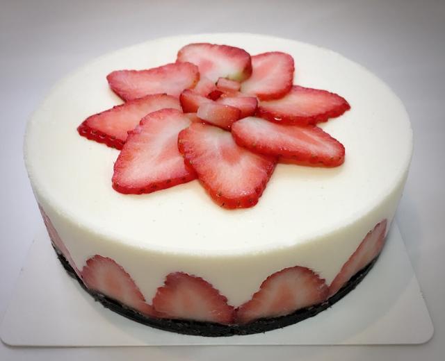 草莓芝士蛋糕（6寸）的做法