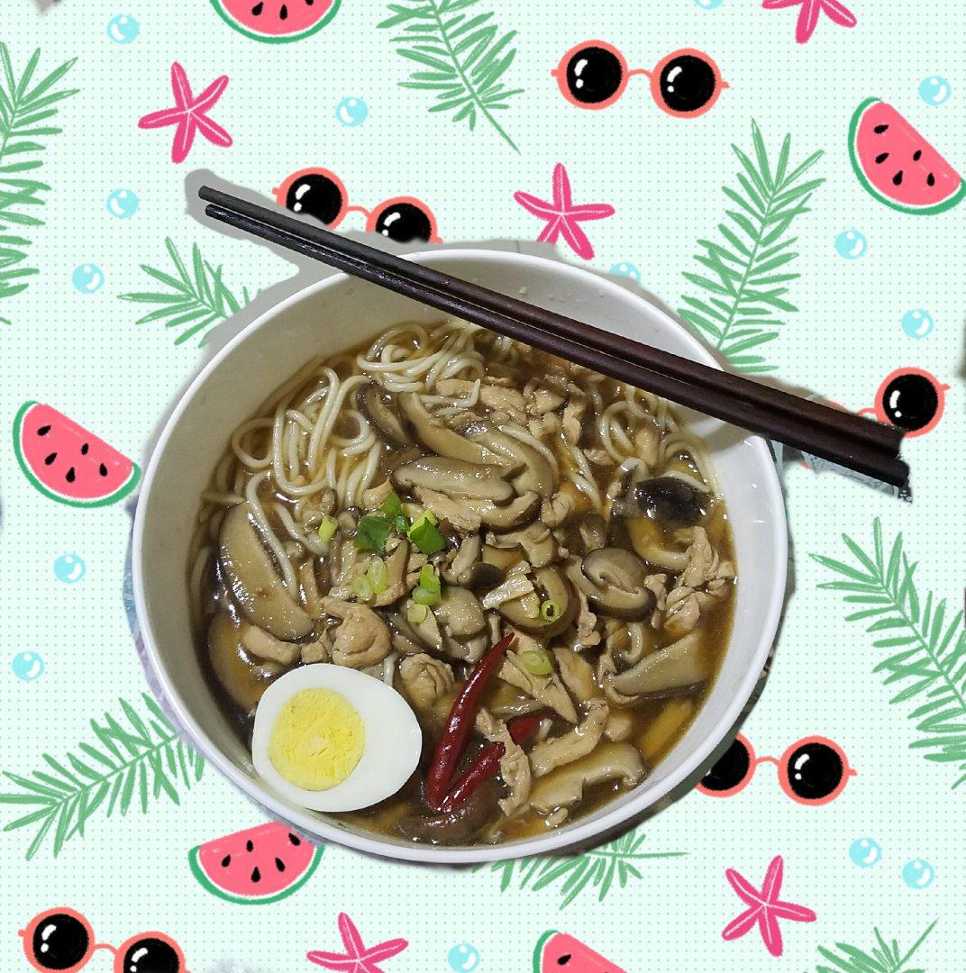 香菇鸡丝面
