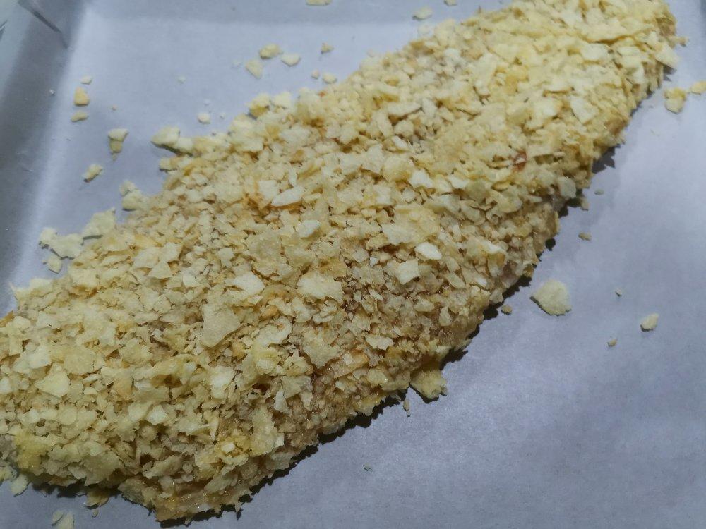 北鼎烤箱食谱—年菜：薯片烤龙利鱼排
