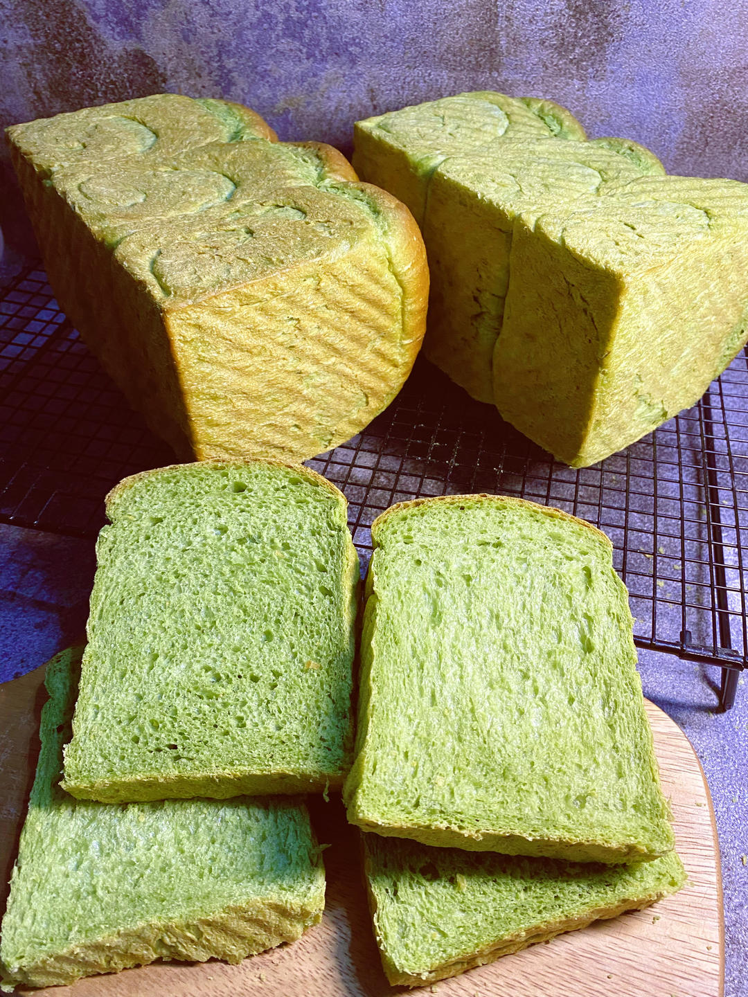 🍞超软糯艾草奶香吐司面包—下厨房独家原创