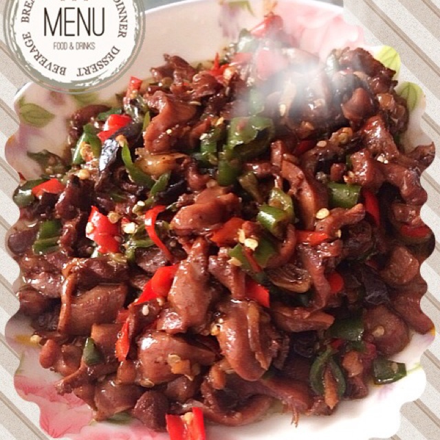 小米椒爆鸡胗