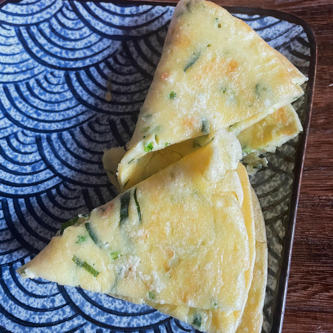 简单快手蔬菜鸡蛋煎饼