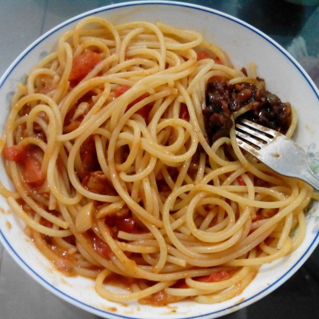 蒜香番茄意面