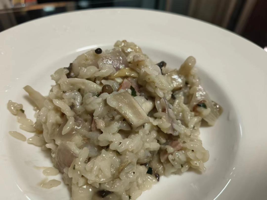 在家米其林『意大利菌菇烩饭Risotto』