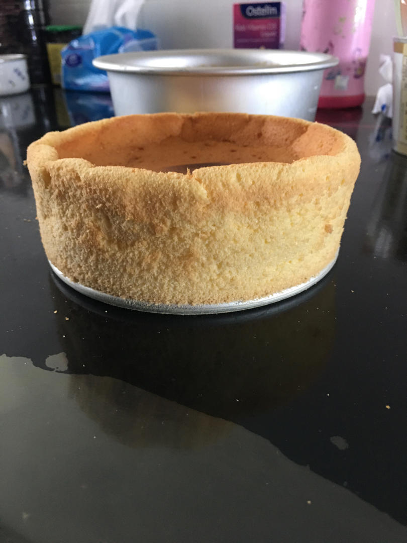 空气炸锅蛋糕 戚风（6寸超详细打蛋/脱模步骤）