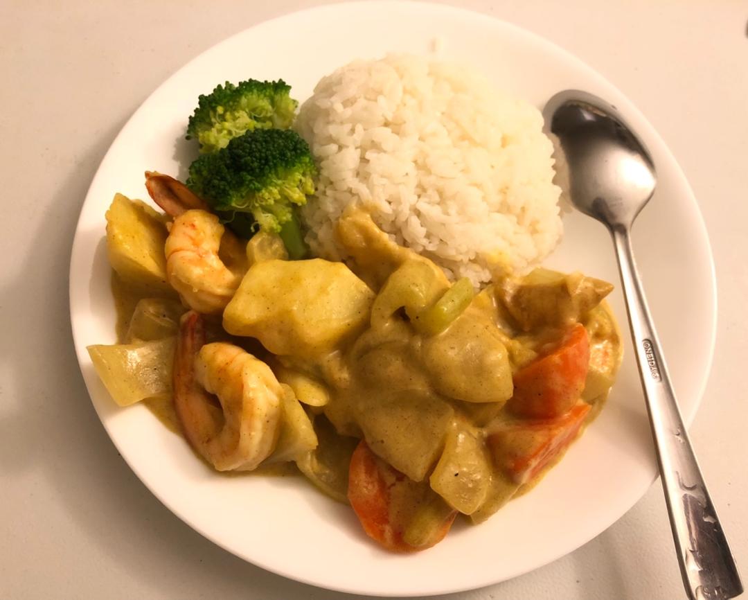 泰式咖喱虾