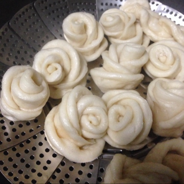 紫薯玫瑰花馒头