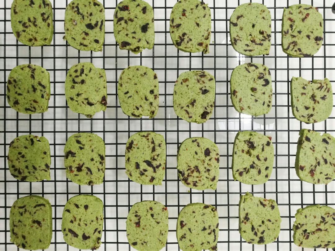 抹茶蔓越莓饼干