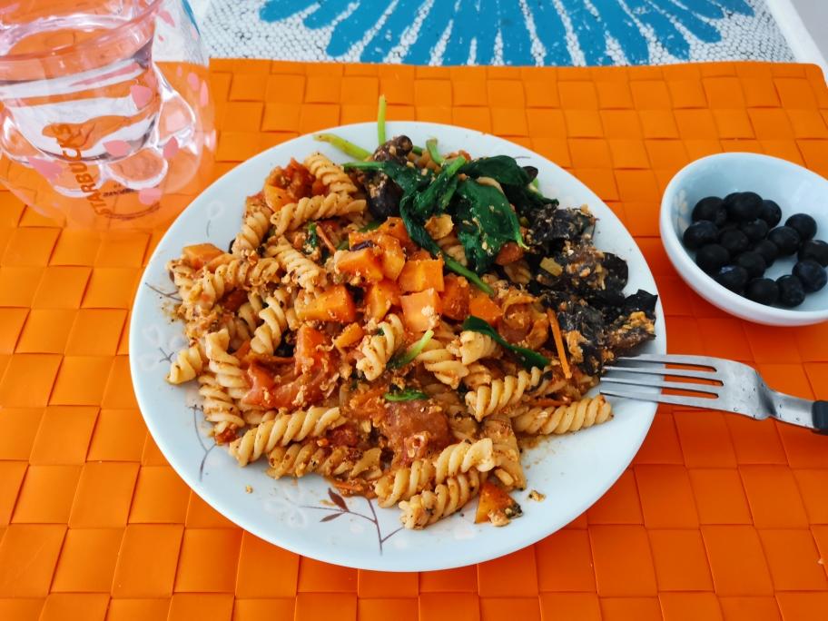 健身餐-番茄螺旋意面的做法