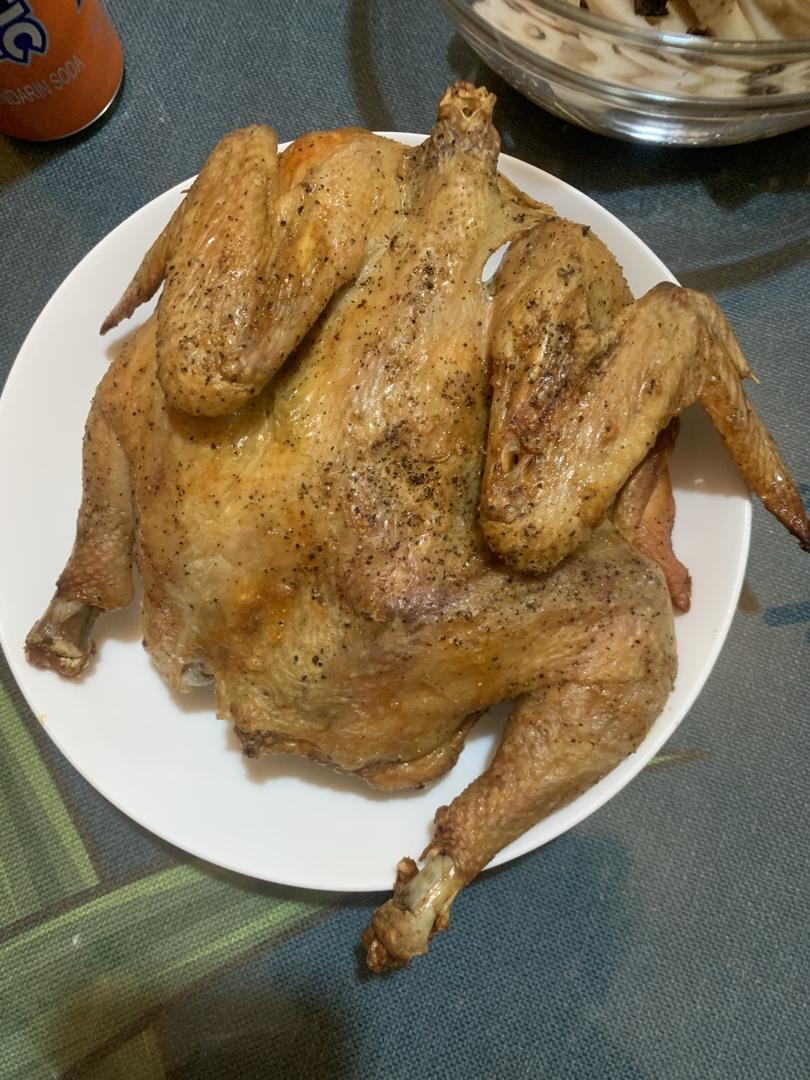 田螺姑娘超级简单不用腌制脆皮烤鸡