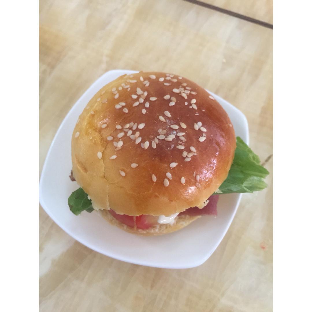 肯德基早餐汉堡轻松在家做 ---『玉米鸡肉汉堡包』